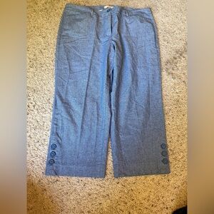 Talbots Light Blue Chambray Pants